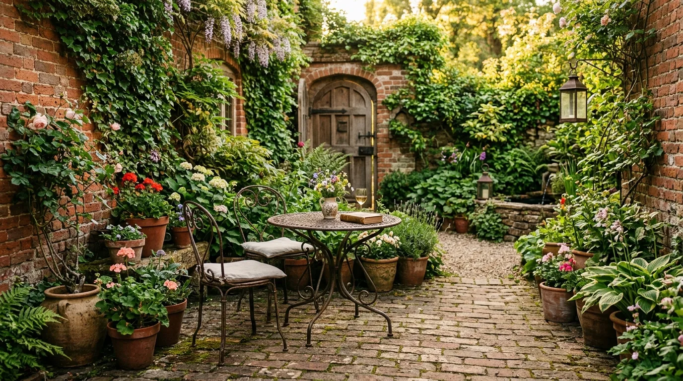 Stone and Plant Courtyard Mix